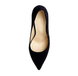 Lacivert Süet Stiletto Topuklu Ayakkabı MA-021