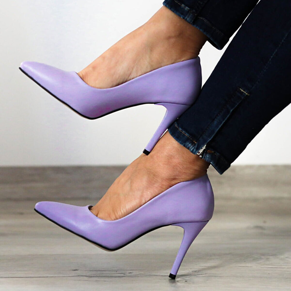 Lila Stiletto Topuklu Ayakkabı MA-021