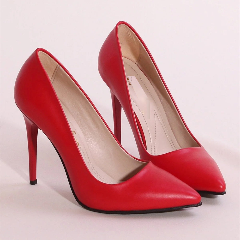 Kırmızı Stiletto Topuklu Ayakkabı MA-021