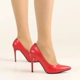 Kırmızı Stiletto Topuklu Ayakkabı MA-021