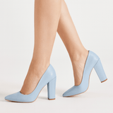 Bebe Mavi Kadın Kalın Topuklu Ayakkabı MA-023