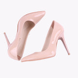 Bej Rugan İnce Topuklu Stiletto Ayakkabı MA-021