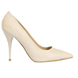 Beyaz Stiletto Topuklu Ayakkabı MA-021