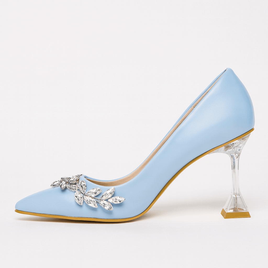 Bebe Mavi Taş Detaylı Topuklu Ayakkabı RA-510