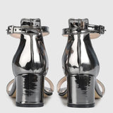 Platin Tek Bant Topuklu Ayakkabı RA-155