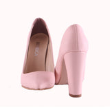 Pudra Kadın Kalın Topuklu Ayakkabı MA-023