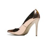 Rose Aynalı İnce Topuklu Stiletto Ayakkabı MA-021