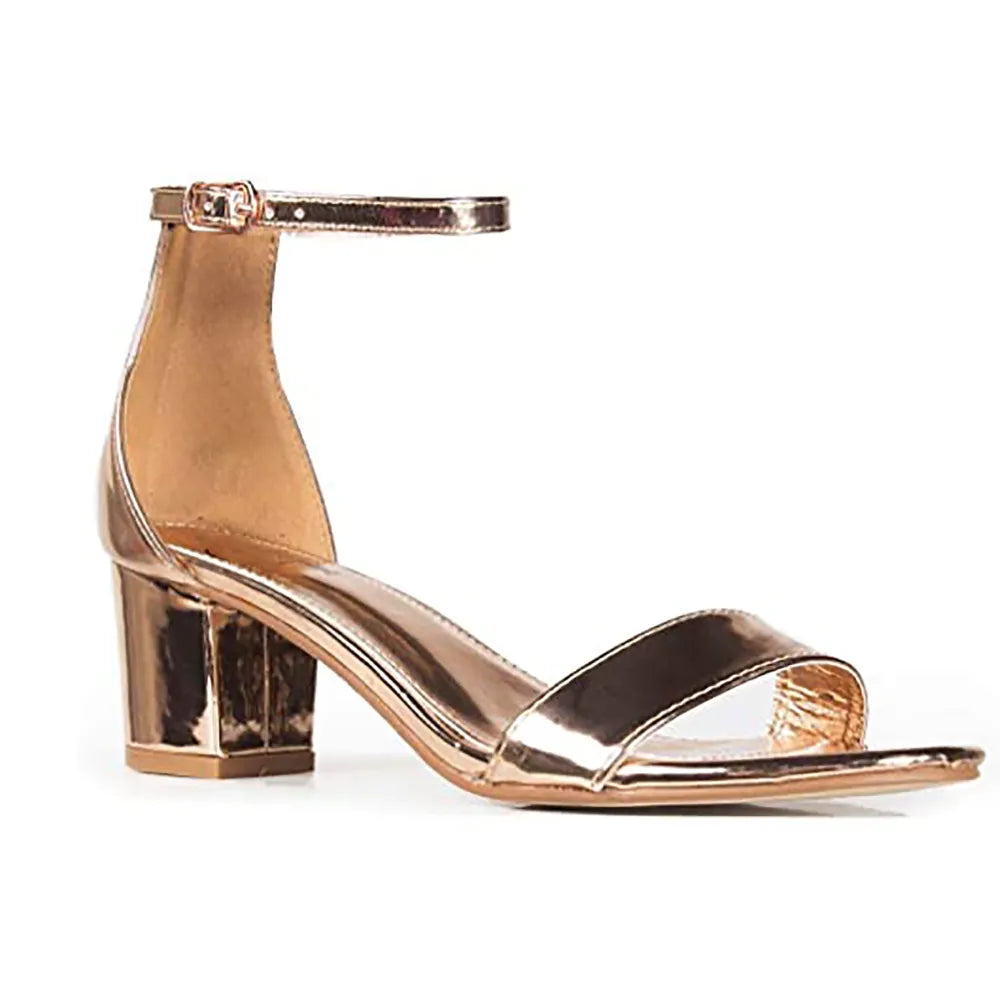 Rose Tek Bant Topuklu Ayakkabı RA-155