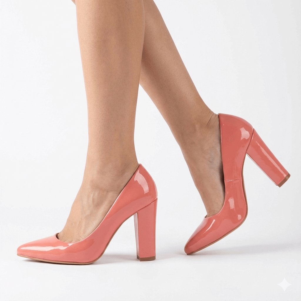 Somon Rugan Kadın Kalın Topuklu Ayakkabı MA-023