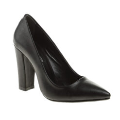 Black Block Heel Shoes MA-023