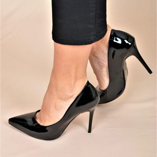 Black Stiletto High Heel Shoes for Women MA-021