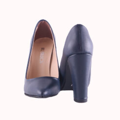 Blue Block Heel Shoes MA-023