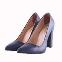 Blue Block Heel Shoes MA-023