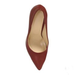 Burgundy Skin Stiletto High Heel Shoes for Women MA-021