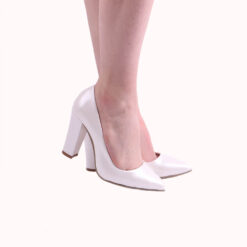 Pearl Block Heel Shoes MA-023