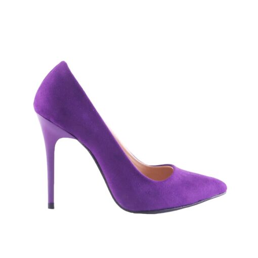 Purple Suede Stiletto High Heel Shoes for Women MA-021