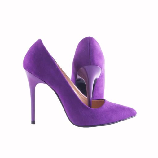 Purple Suede Stiletto High Heel Shoes for Women MA-021