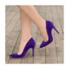 Purple Suede Stiletto High Heel Shoes for Women MA-021