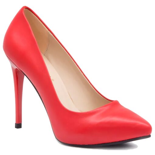 Red Skin Stiletto High Heel Shoes for Women MA-021