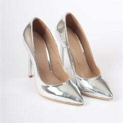 Silver Mirror Stiletto High Heel Shoes for Women MA-021