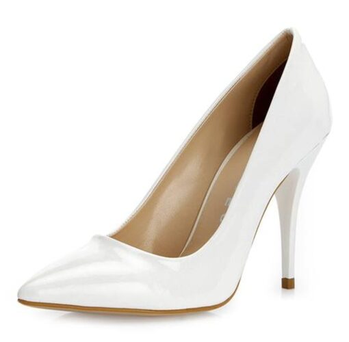 White Stiletto High Heel Shoes for Women MA-021