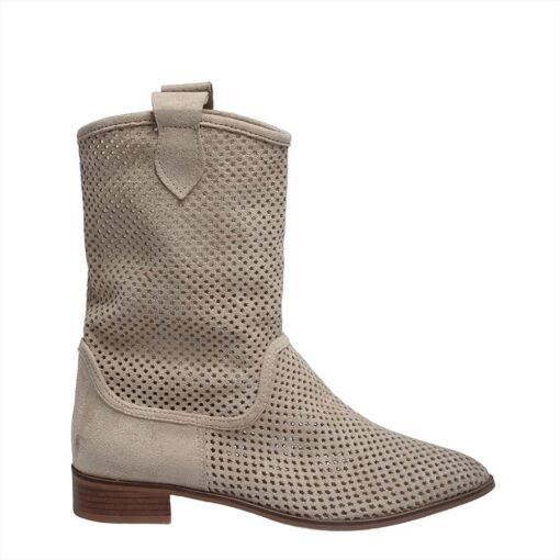 Beige Cowboy Boots for Women RA-8010