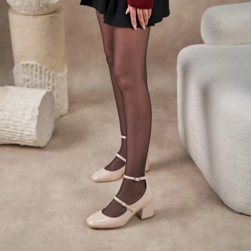 Beige Strappy Heel for Women RA-009