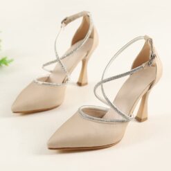 Beige Wedding Shoes for Bride RA-02