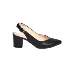 Black Ankle Strap Heels for Women MA-028