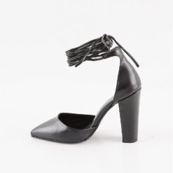 Black Ankle Strap High Heels RA-040