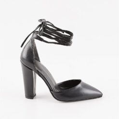 Black Ankle Strap High Heels RA-040