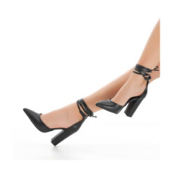 Black Ankle Strap High Heels RA-040