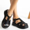 Black Closed Toe Sandals for Women TA-05