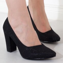 Black Low Heel Dress Shoes for Women MA-024