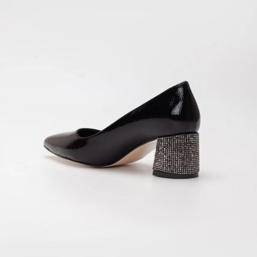 Black Low Heel Wedding Shoes MA-048