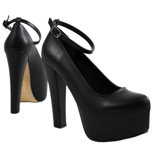 Black Platform Heels Women RA-304