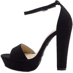 Black Platform Sandals for Women RA-157