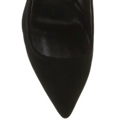 Black Suede Block Heel Shoes MA-023