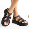 Black Summer Sandals for Women TA-01