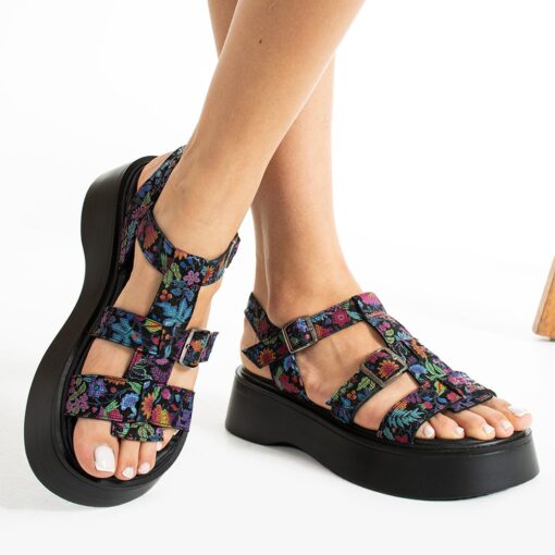 Black Summer Sandals for Women TA-01