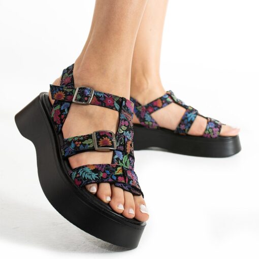 Black Summer Sandals for Women TA-01