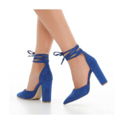 Blue Ankle Strap High Heels RA-040