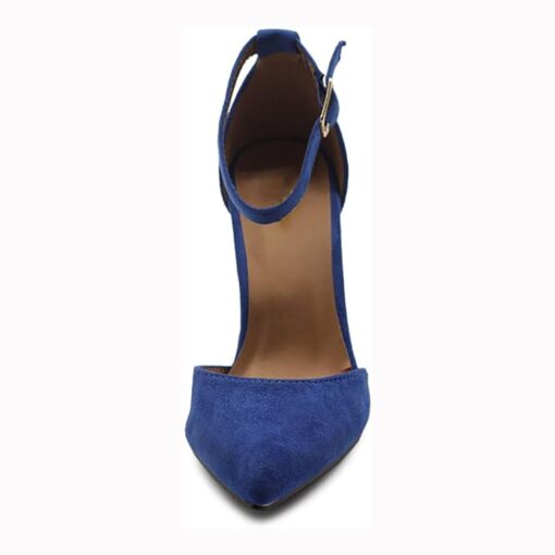 Blue Ankle Strap Pumps for Women RA-062