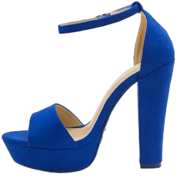 Blue Platform Sandals for Women RA-157