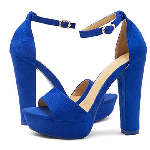 Blue Platform Sandals for Women RA-157