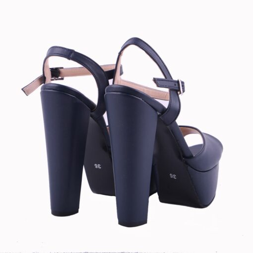 Blue Skin Platform Wedding Shoes for Women RA-027