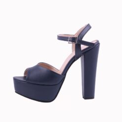 Blue Skin Platform Wedding Shoes for Women RA-027