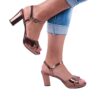 Bronze Ankle Heels Straps for Women RA-160