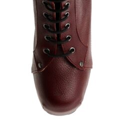 Burgundy Platform Heeled Boots RA-010