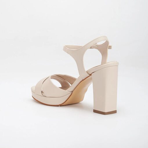 Cream Platform Dress Shoes for Women RA-063